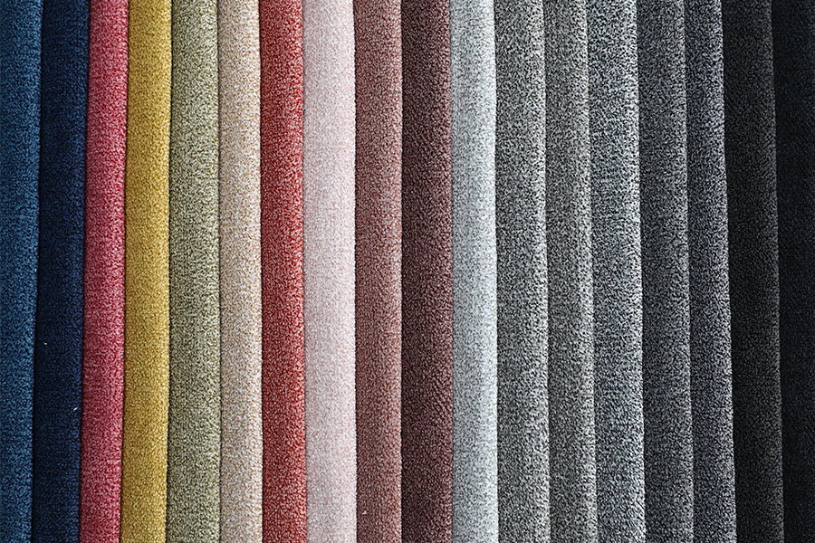 Plain weaved fabric for sofa linen cashmere corduroy melange